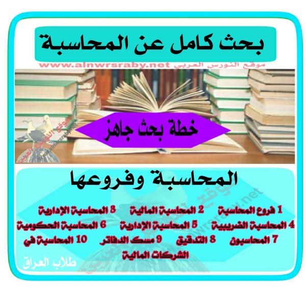 بحث كامل عن المحاسبة -   1 فروع المحاسبة      2 المحاسبة المالية      3 المحاسبة الإدارية      4 المحاسبة الضريبية      5 المحاسبة الإدارية      6 المحاسبة الحكومية      7 المحاسبون      8 التدقيق      9 مسك الدفاتر      10 المحاسبة في الشركات المالية الإسلامية      11 شهادات مهنية في المحاسبة